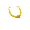 دستبند مهره ای گل طلایی